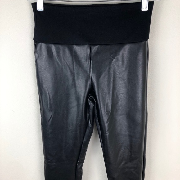 Assets- Spanx Black faux leather leggings size: S - Picture 3 of 10